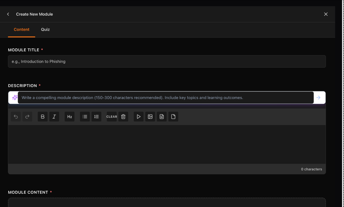 Step 2 — Module Details