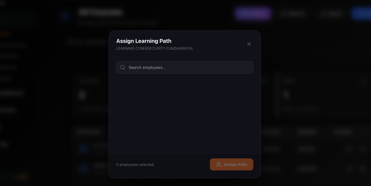 Assignment Configuration Modal