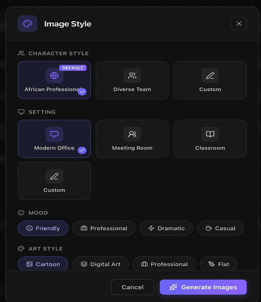 7. Set Your Image Style