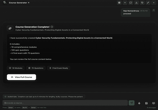 9. Type "Proceed" to Finalize
